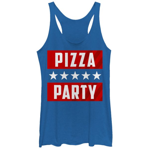 Women_s Lost Gods Pizza Party Racerback Tank Top