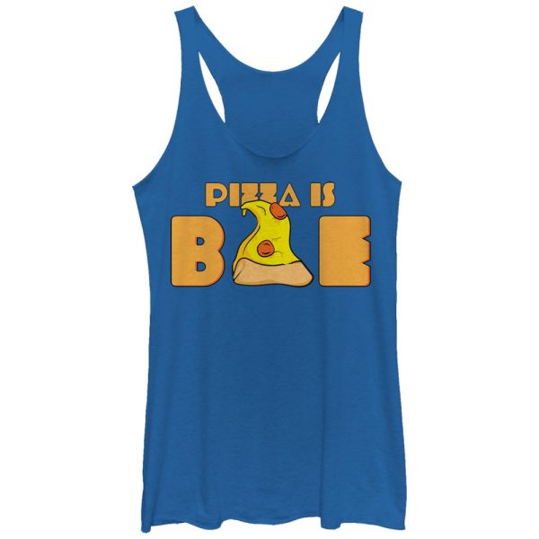 Women_s Lost Gods Pizza is Bae Slice Racerback Tank Top