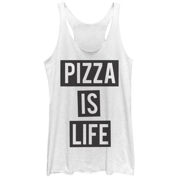 Women_s Lost Gods Pizza is Life Racerback Tank Top