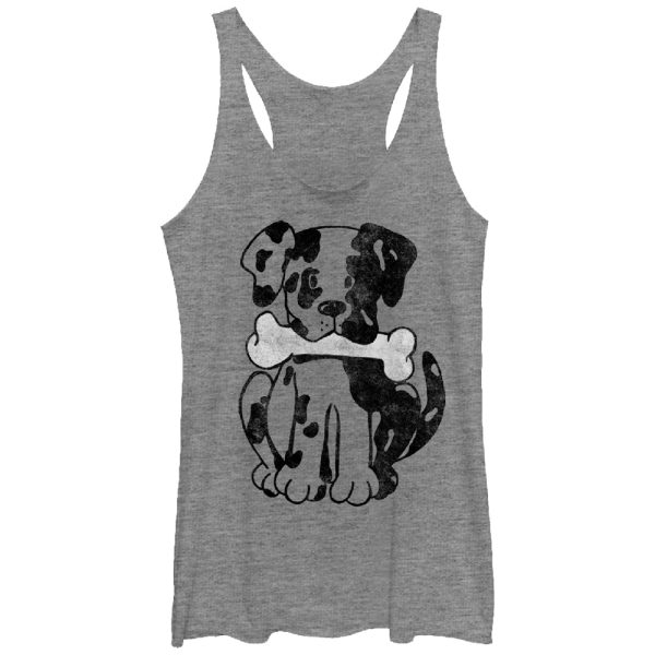 Women_s Lost Gods Puppy Bone Racerback Tank Top