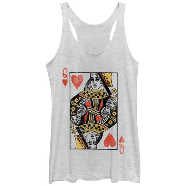 Women_s Lost Gods Queen of Hearts Racerback Tank Top