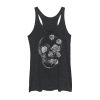 Women_s Lost Gods Rose Skull Portrait Racerback Tank Top