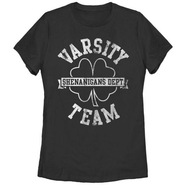 Women_s Lost Gods Shenanigans Dept Varsity Team T-Shirt