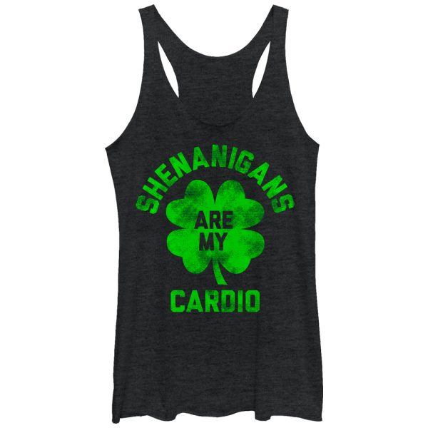 Women_s Lost Gods Shenanigans are My Cardio Racerback Tank Top