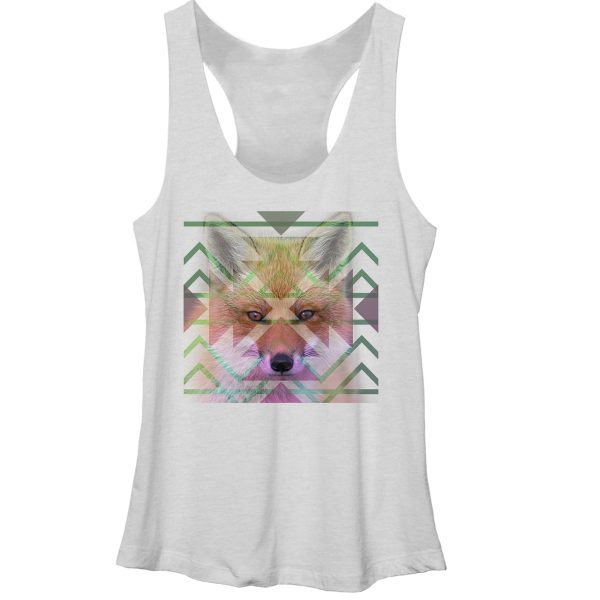 Women_s Lost Gods Southwest Print Fox Racerback Tank Top