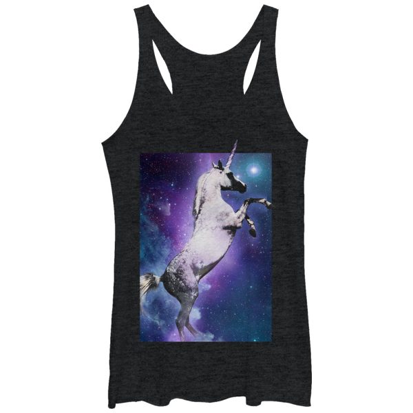 Women_s Lost Gods Space Unicorn Racerback Tank Top