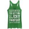 Women_s Lost Gods Spoiler Alert I_m Getting Lucky Racerback Tank Top