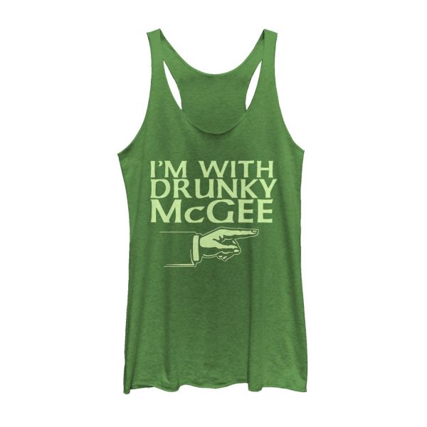 Women_s Lost Gods St. Patrick_s Day Drunky McGee Racerback Tank Top