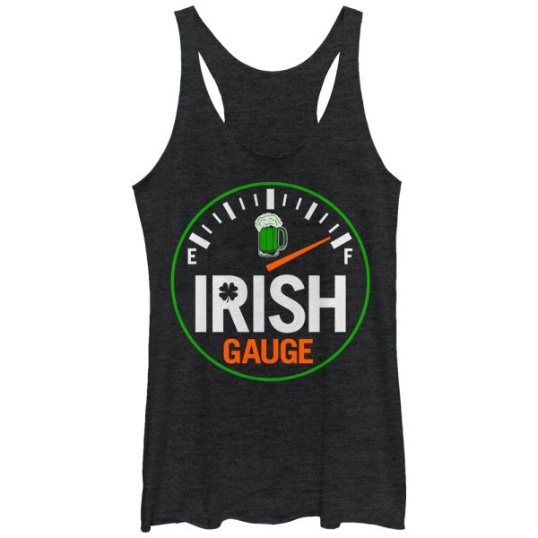 Women_s Lost Gods St. Patrick_s Day Irish Gauge Racerback Tank Top