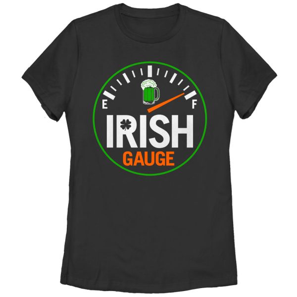 Women_s Lost Gods St. Patrick_s Day Irish Gauge T-Shirt