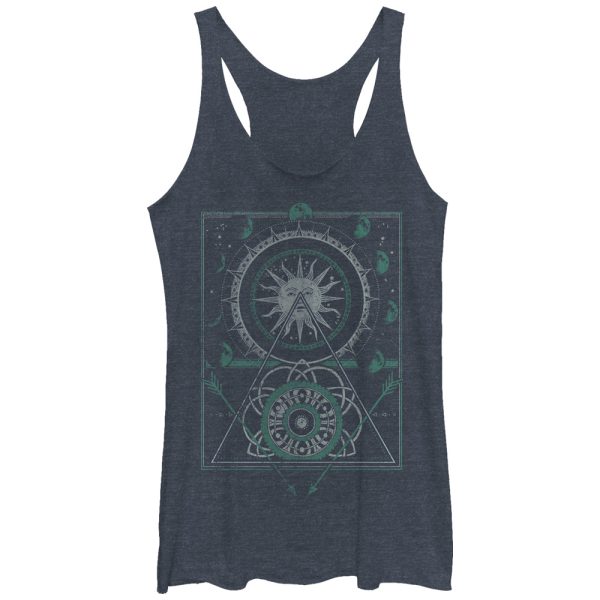 Women_s Lost Gods Sun and Moon Racerback Tank Top