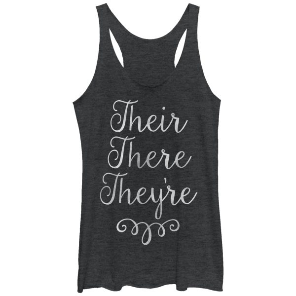 Women_s Lost Gods Their There They_re Grammar Racerback Tank Top