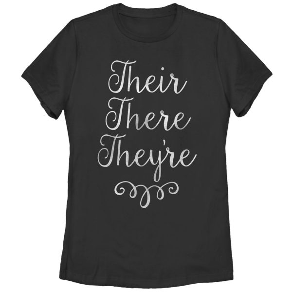 Women_s Lost Gods Their There They_re Grammar T-Shirt