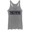 Women_s Lost Gods Theiyr_re Grammar Mistake Racerback Tank Top