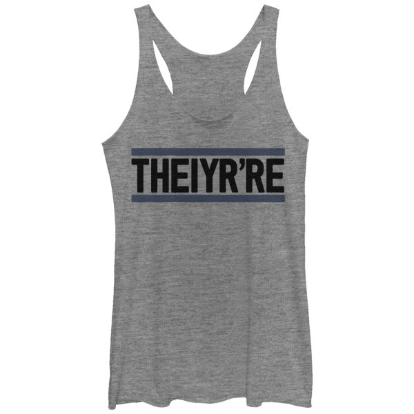 Women_s Lost Gods Theiyr_re Grammar Mistake Racerback Tank Top