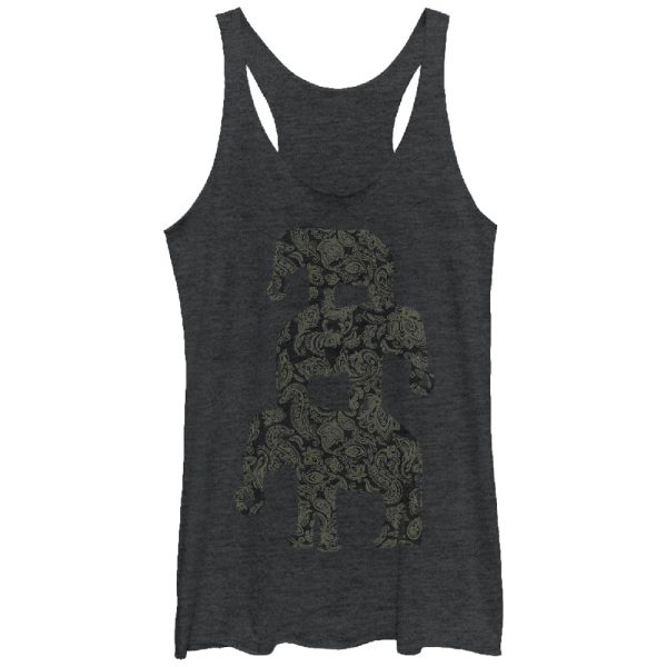 Women_s Lost Gods Three Elephant Pyramid Racerback Tank Top