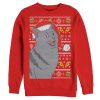 Women_s Lost Gods Ugly Christmas Food Cat Sweatshirt