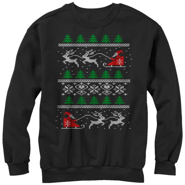 Women_s Lost Gods Ugly Christmas Santa_s Sled Sweatshirt