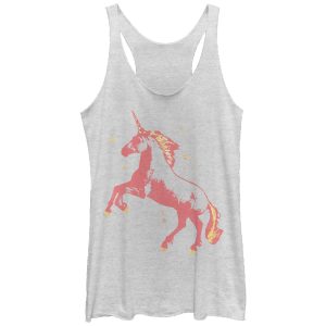 Women_s Lost Gods Unicorn Stars Racerback Tank Top