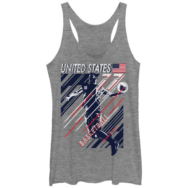 Women_s Lost Gods United States 77 Basketball Racerback Tank Top