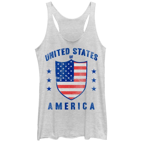 Women_s Lost Gods United States Shield Racerback Tank Top