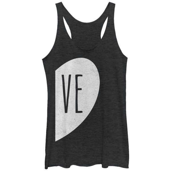 Women_s Lost Gods VE Half Love Heart Racerback Tank Top