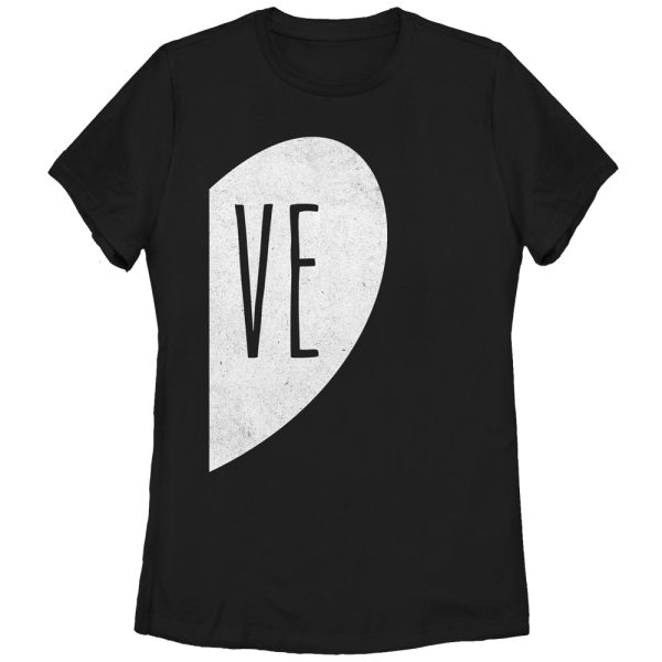 Women_s Lost Gods VE Half Love Heart T-Shirt