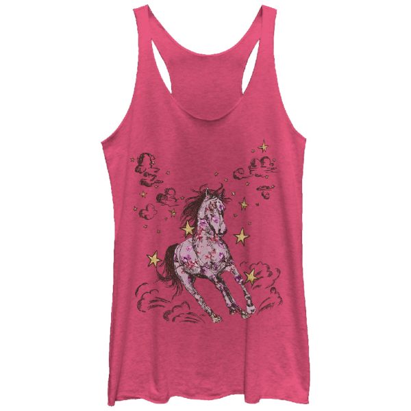 Women_s Lost Gods Wild Horses Racerback Tank Top