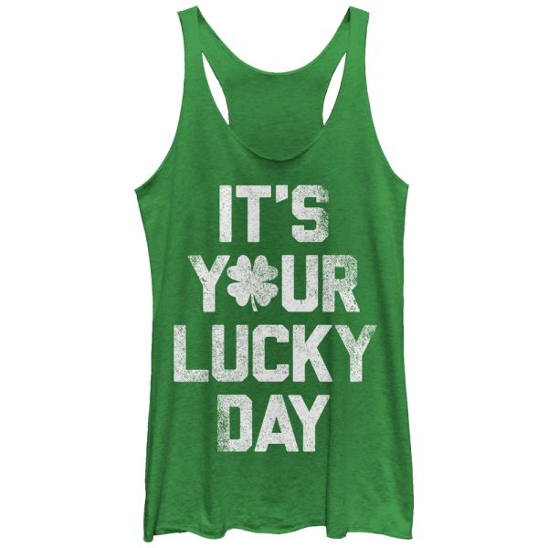 Women_s Lost Gods Your Lucky Day Racerback Tank Top