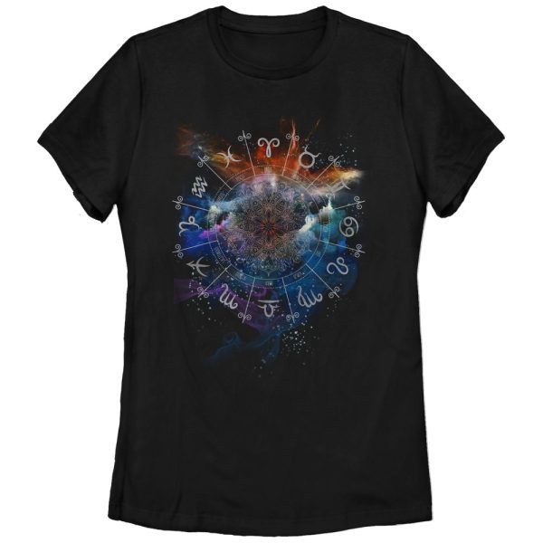 Women_s Lost Gods Zodiac Calendar T-Shirt