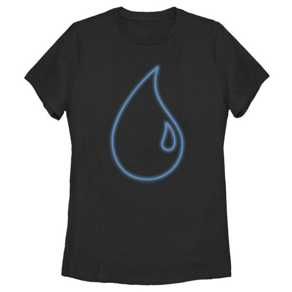 Women_s Magic The Gathering Blue Mana Water Outline T-Shirt