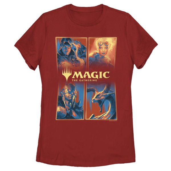 Women_s Magic The Gathering Character Panels T-Shirt