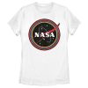 Women_s NASA Galaxy In Rainbow Circles T-Shirt