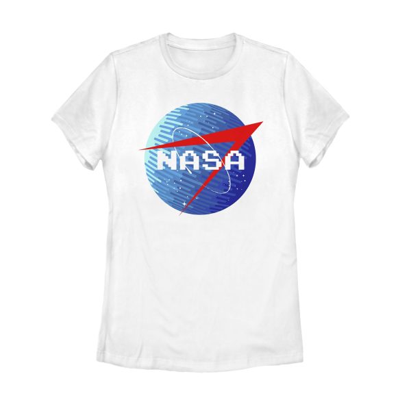 Women_s NASA Retro Pixel Logo T-Shirt