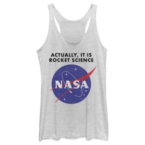 Women_s NASA Rocket Science Logo Racerback Tank Top