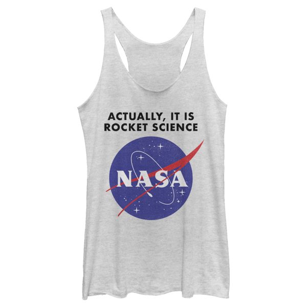 Women_s NASA Rocket Science Logo Racerback Tank Top