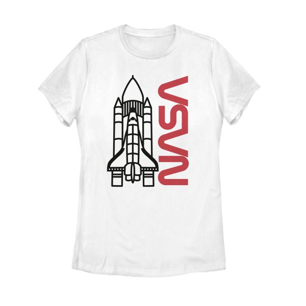 Women_s NASA Sleek Rocket Launch T-Shirt