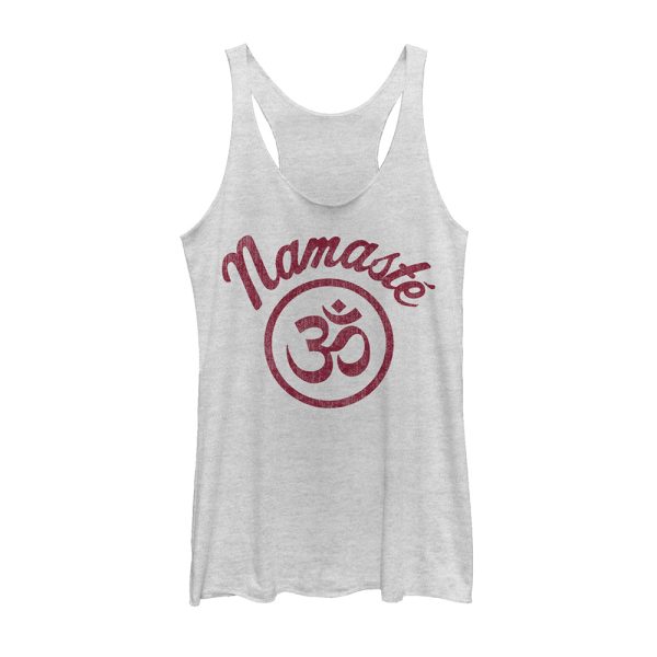 Women_s Peaceful Warrior Namaste Racerback Tank Top