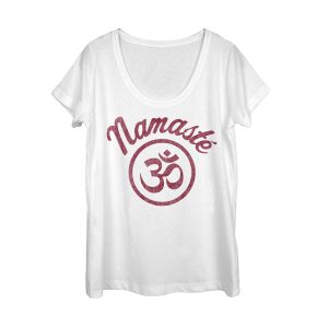 Women_s Peaceful Warrior Namaste Scoop Neck