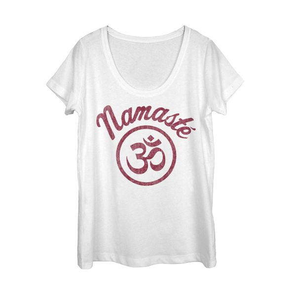 Women_s Peaceful Warrior Namaste Scoop Neck