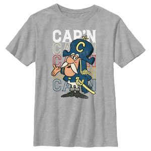 Boy’s Cap’n Crunch Distressed Stacked Logo T-Shirt