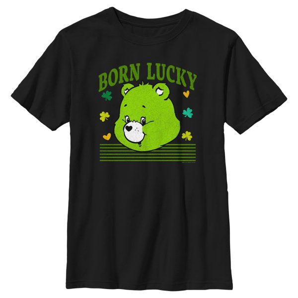 Boy’s Care Bears St. Patrick’s Day Good Luck Bear Born Lucky T-Shirt