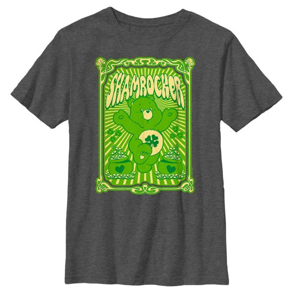 Boy’s Care Bears St. Patrick’s Day Good Luck Bear Shamrocker Poster T-Shirt