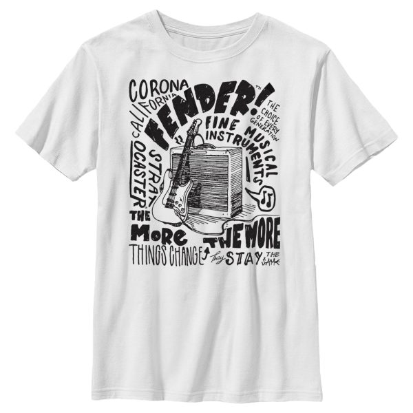 Boy’s Fender Sketch Poster T-Shirt