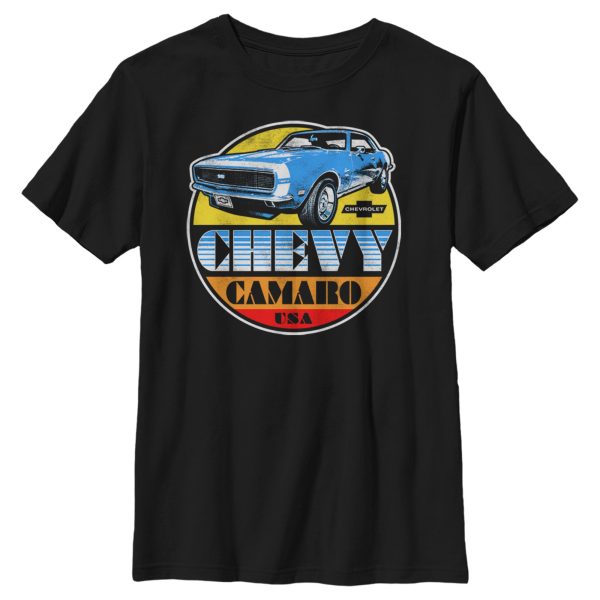 Boy’s General Motors Chevy Camaro SS Retro Cruising Circle T-Shirt