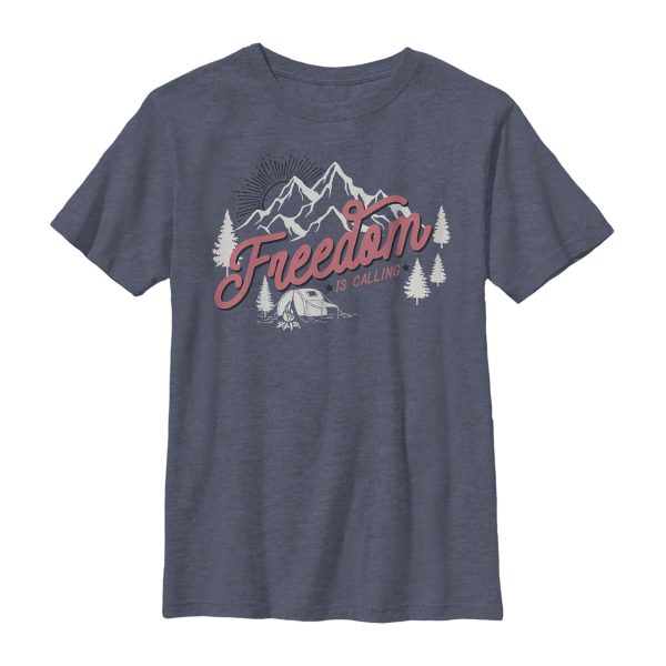 Boy’s Lost Gods Fourth of July Freedom is Calling T-Shirt