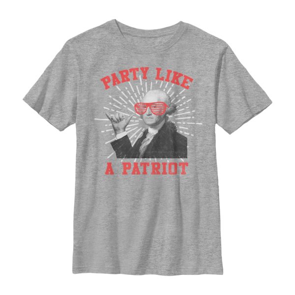 Boy’s Lost Gods Fourth of July Party Like a Patriot T-Shirt