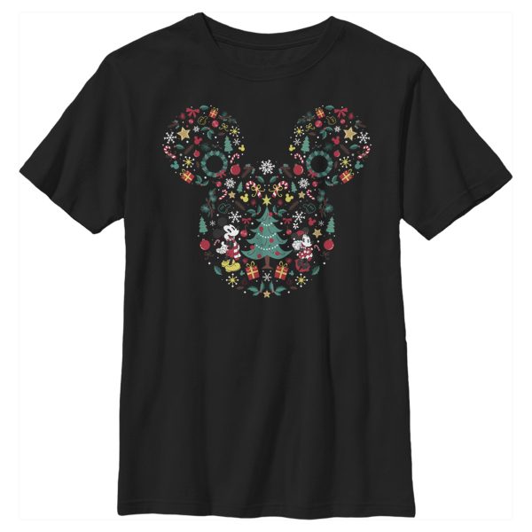 Boy’s Mickey & Friends Christmas Silhouette T-Shirt