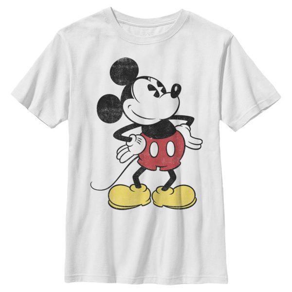 Boy’s Mickey & Friends Classic Mickey Distressed T-Shirt