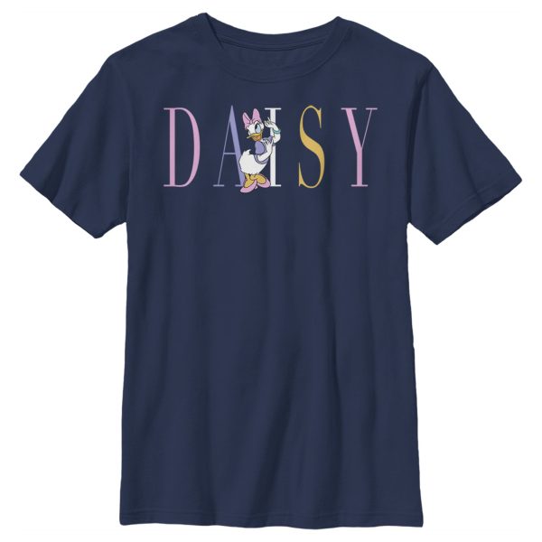 Boy’s Mickey & Friends Daisy Duck Rainbow Name T-Shirt